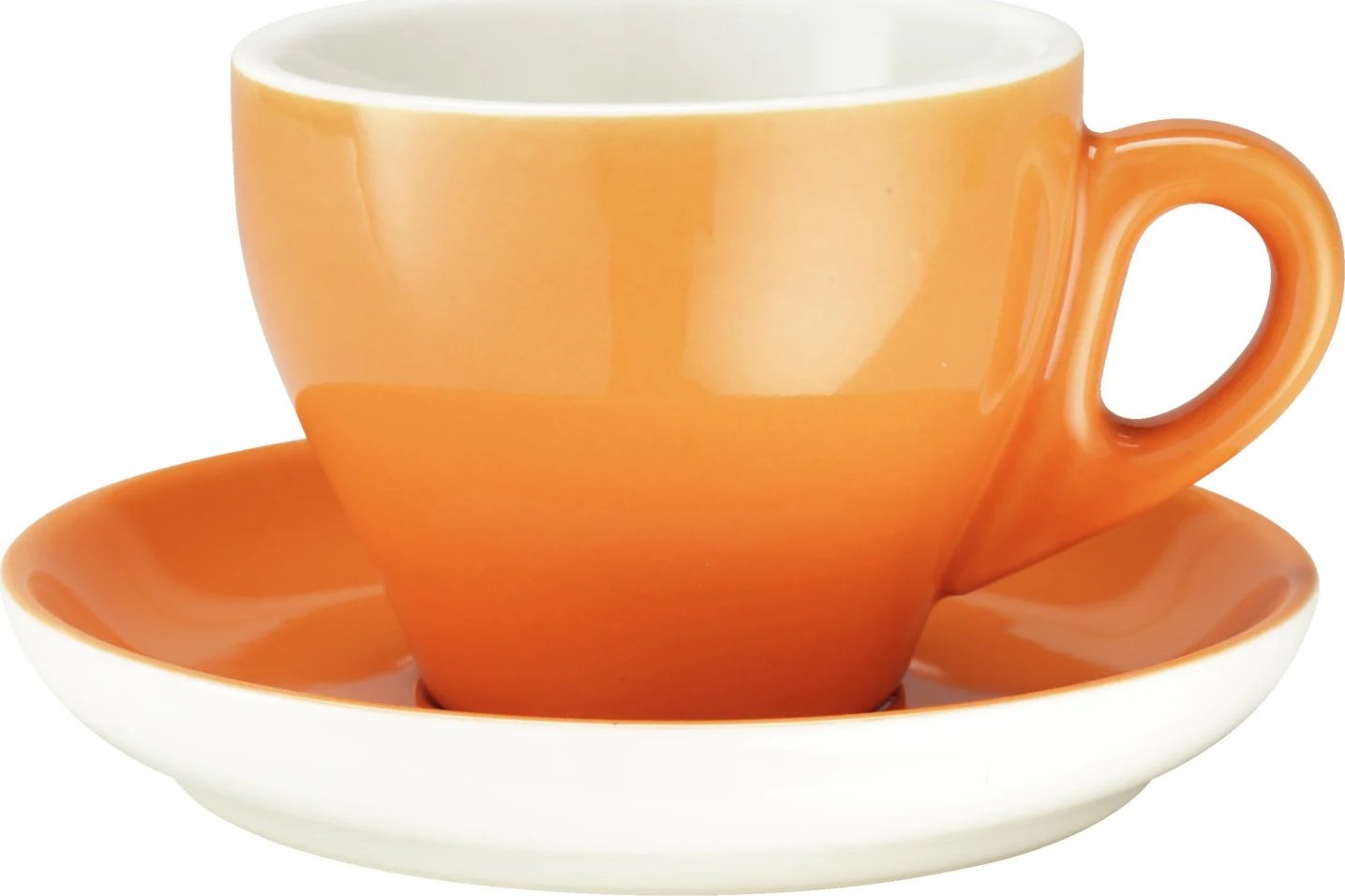 Hrnek na cappuccino oranžový 6 ks