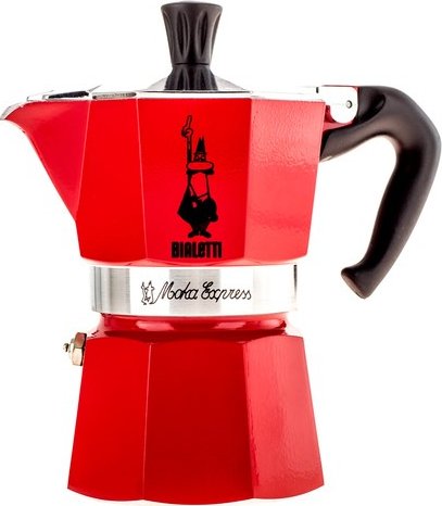 Moka konvička Bialetti červená 3 šálky