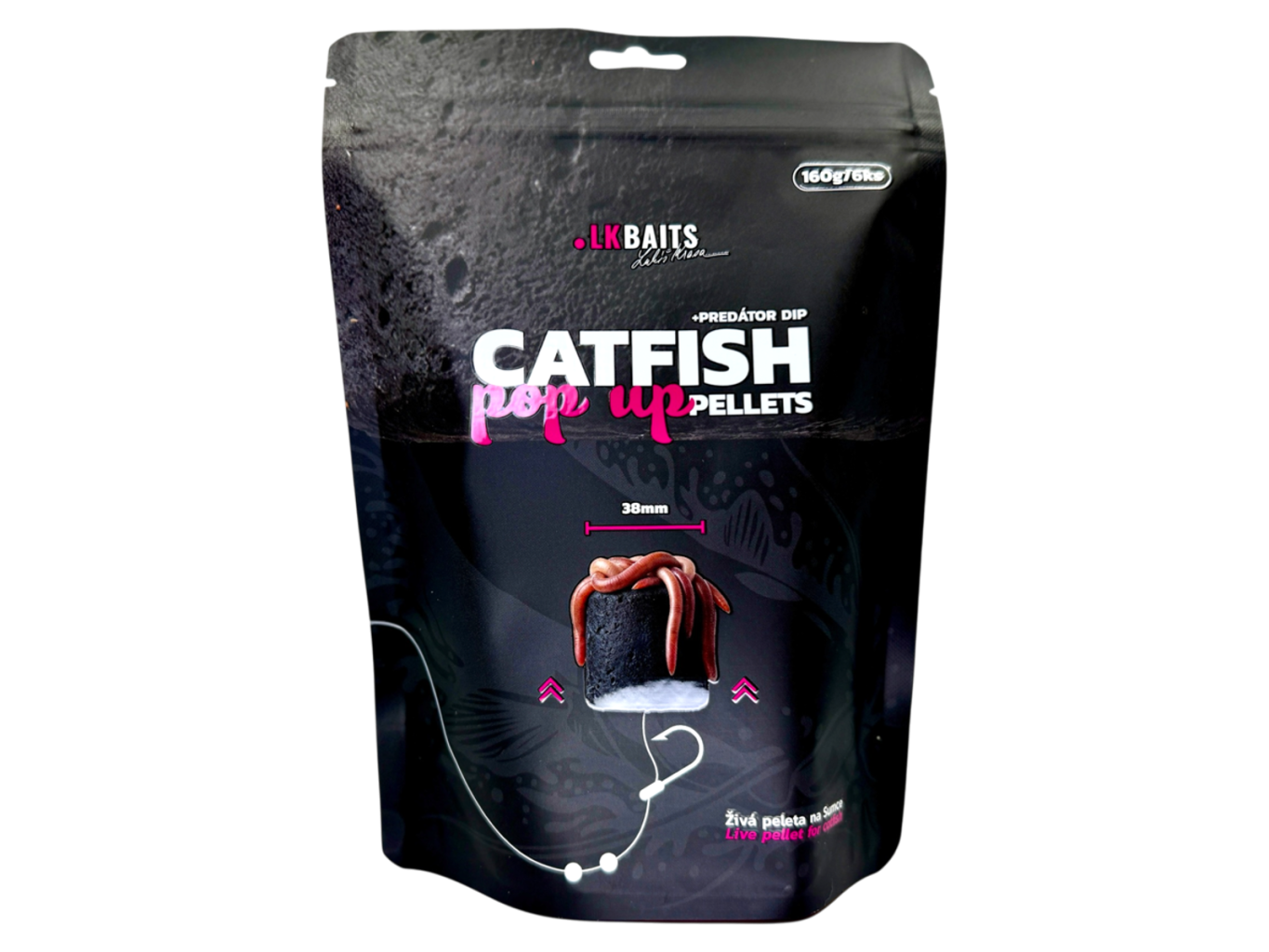 LK Baits POP-UP Pelety v dipu Sumec Special 38 mm, 160g