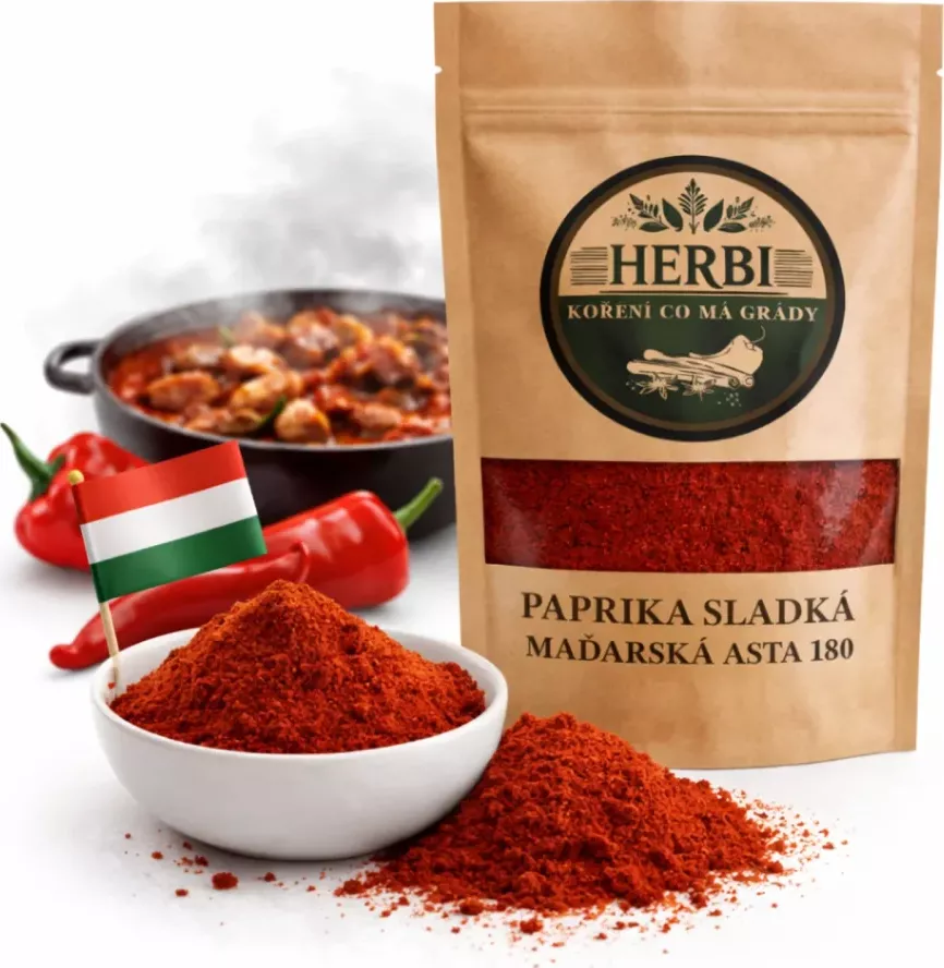 Herbi Paprika sladká maďarská ASTA 180 – pravá chuť Maďarska 750g
