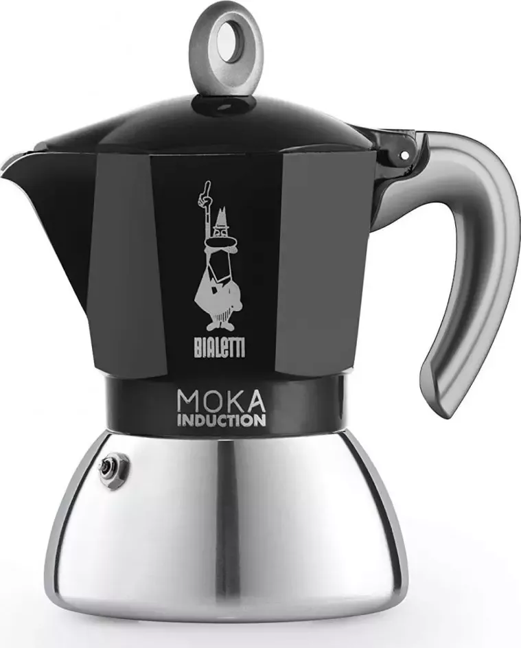 Indukční moka konvička Bialetti 4 šálky černá