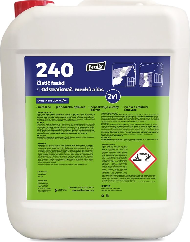 Perdix – 240 Čistič fasád a nánosů mechu 2v1 5kg