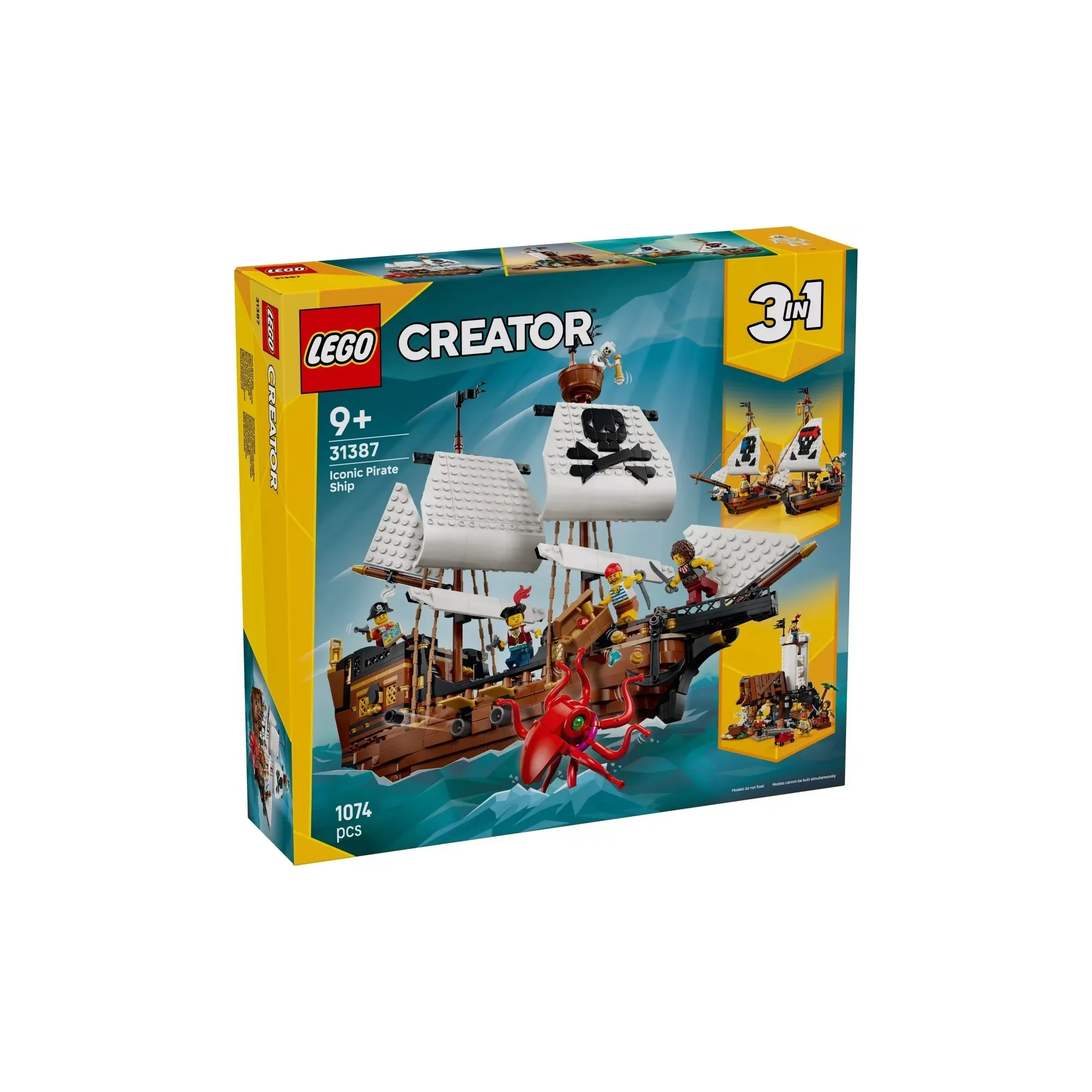 Fotografie 1 - Stavebnice LEGO LEGO Creator 3v1 31387 Kultovní pirátská loď