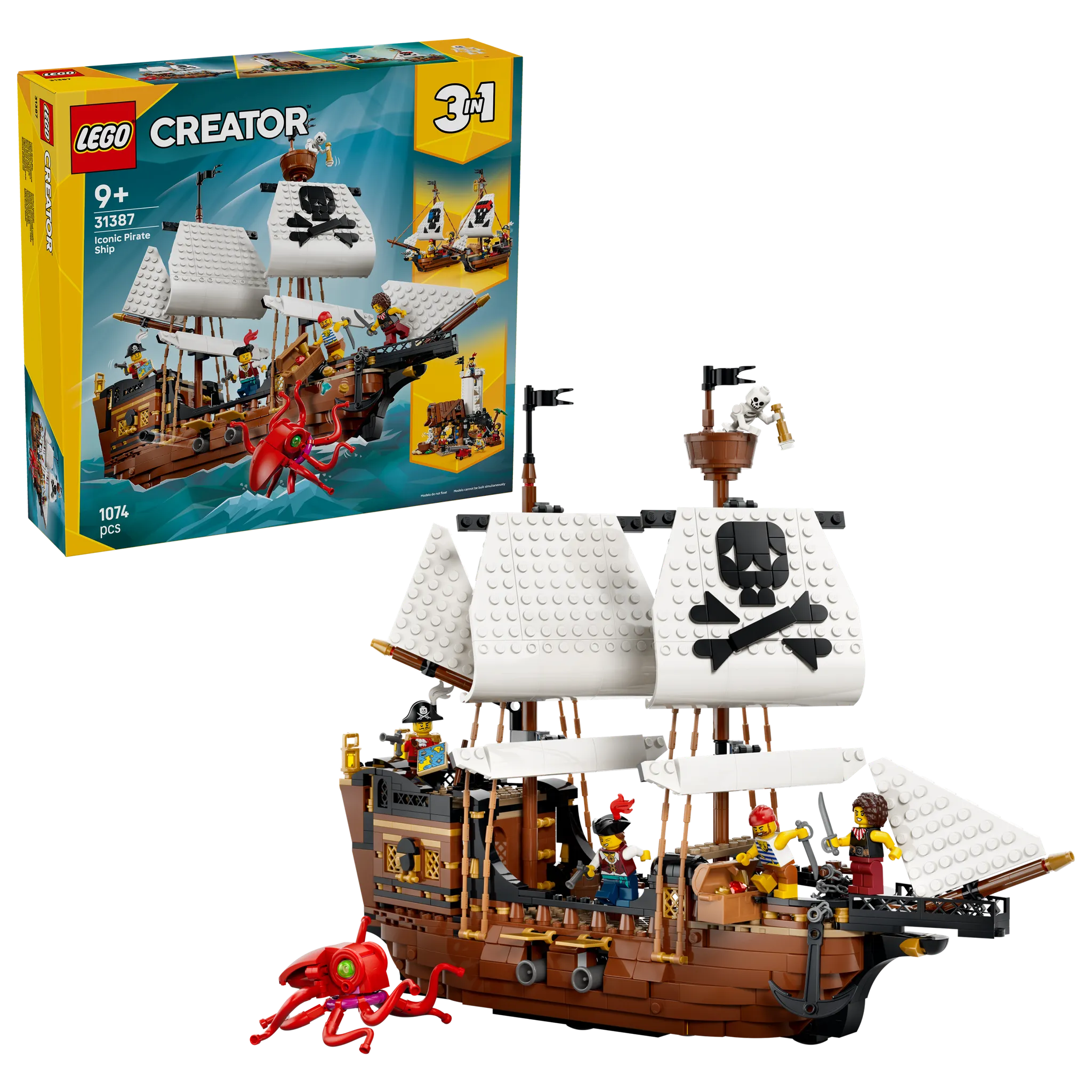 Fotografie 2 - Stavebnice LEGO LEGO Creator 3v1 31387 Kultovní pirátská loď