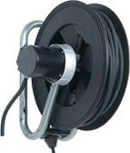 Kabelový buben 793 - pro 250V-3x2,5mm2,L=18m,16A,3800W - Samonavíjecí kabelový buben 793 profi - kovová konzole, plastový buben (AC 230 V o AC 400 V)
