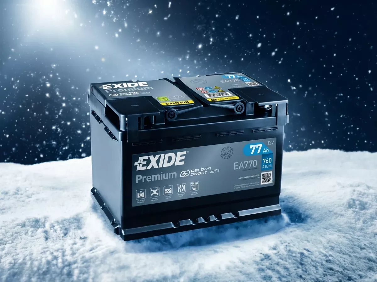 Autobaterie EXIDE Premium 77 Ah, 12 V, 760 A, EA770 EA770