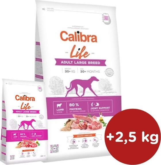 Calibra Dog Life Adult Large Breed Lamb 12 kg + Doprava zdarma