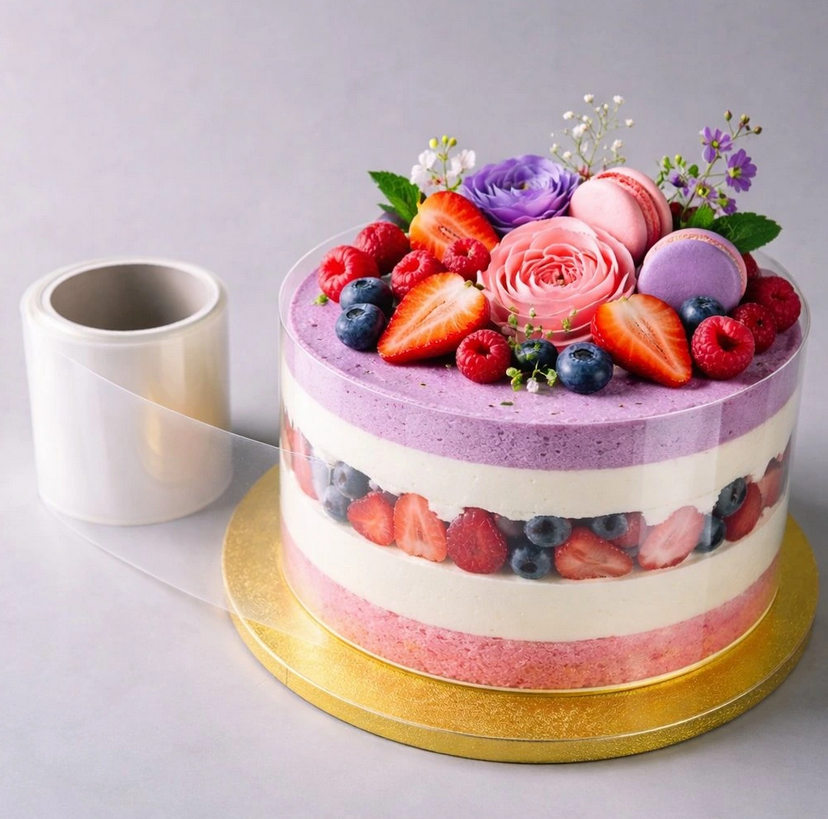 Cake star Acetátová folie na dorty a dezerty 25cm x 5m