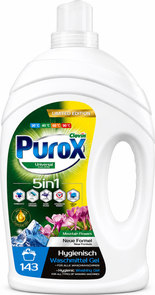PUROX gel na praní Limited Edition 4,3 L UNIVERSAL Mountain flowers