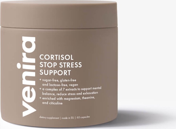VENIRA kortizol & stop stres - support, 60 kapslí