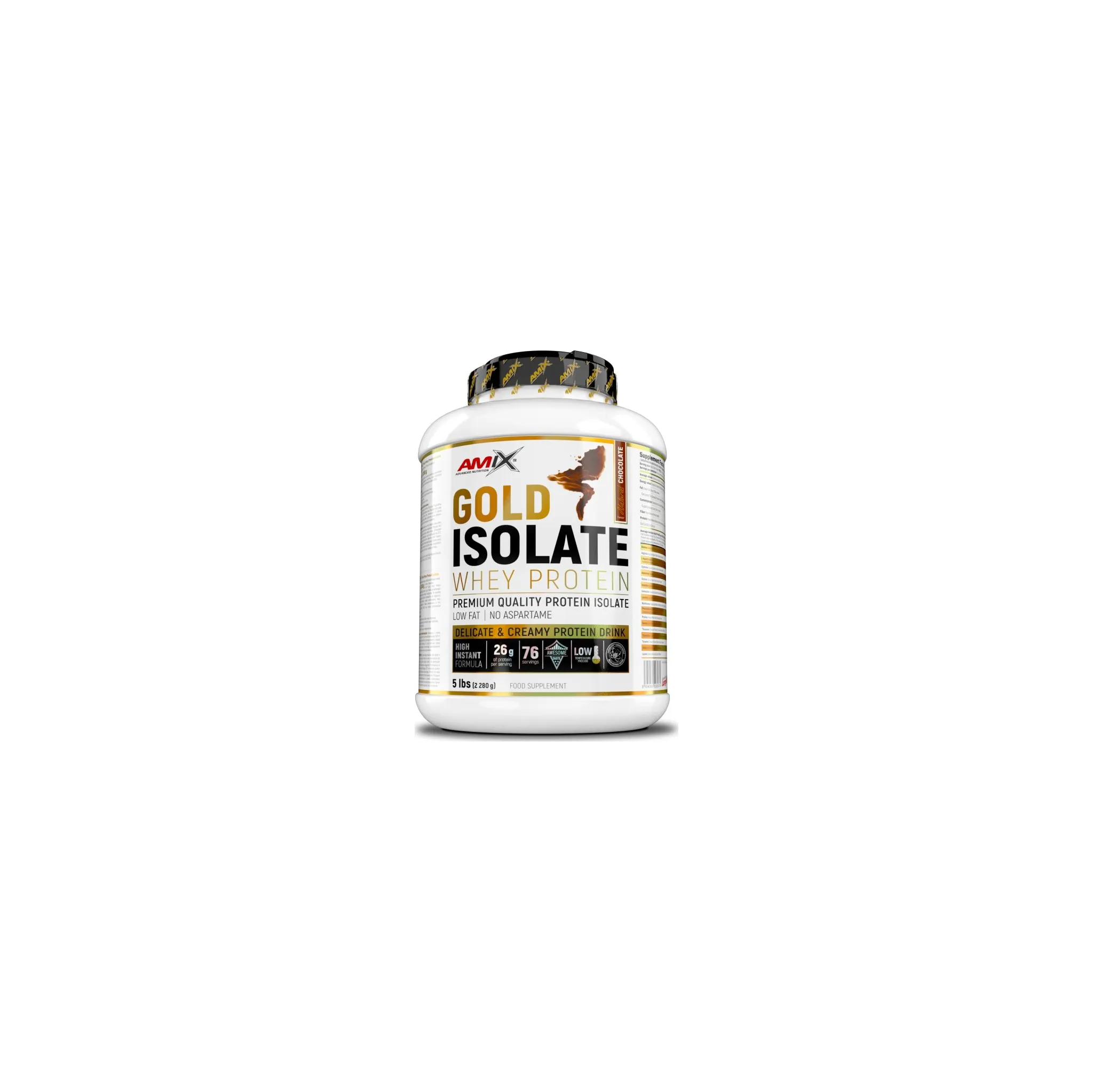 Fotografie 1 - Protein Amix Gold Whey Protein Isolate 2280 g čokoláda/kokos