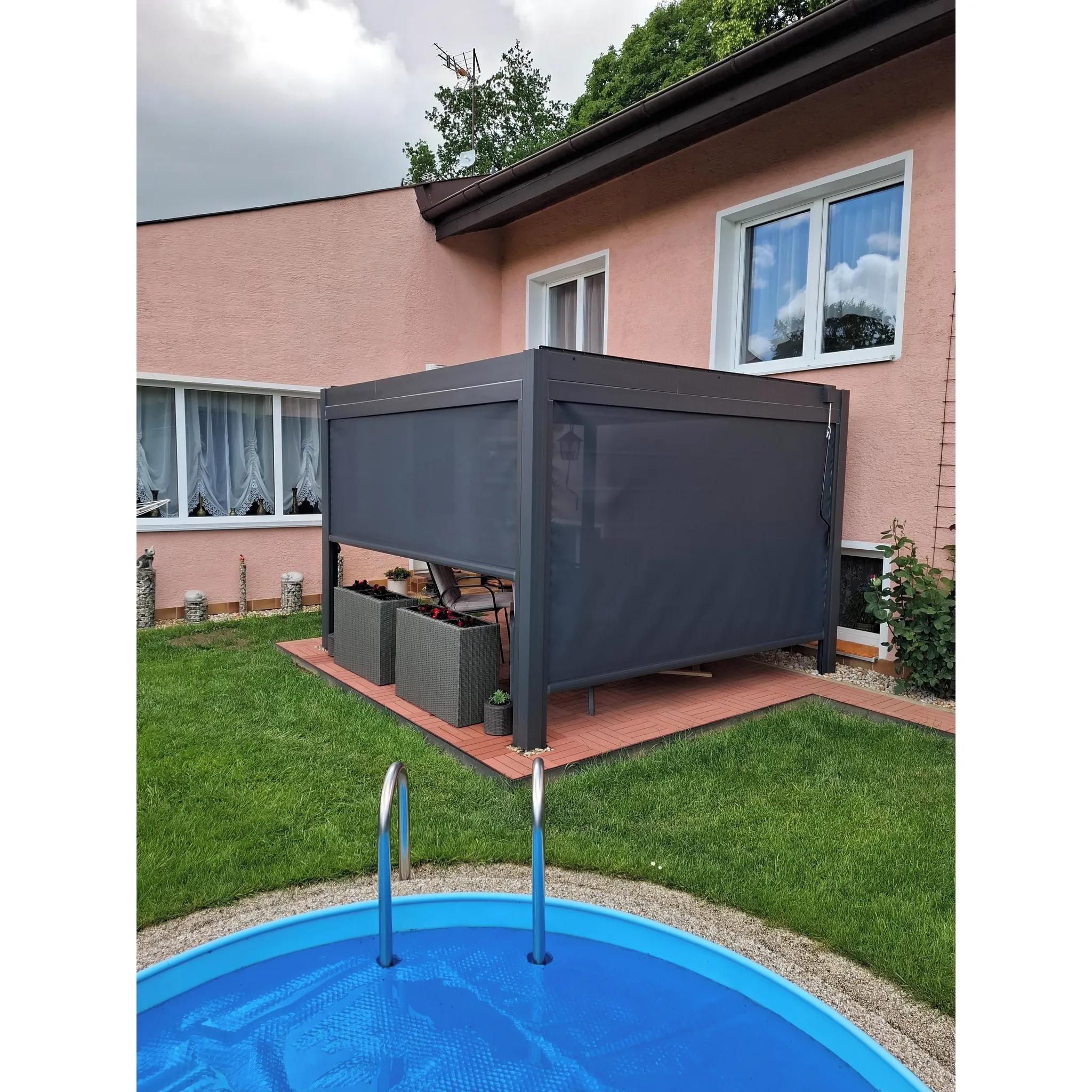 Fotografie 2 - Markýza G21 PBP-G21-BM3 2,8 x 2 m antracit