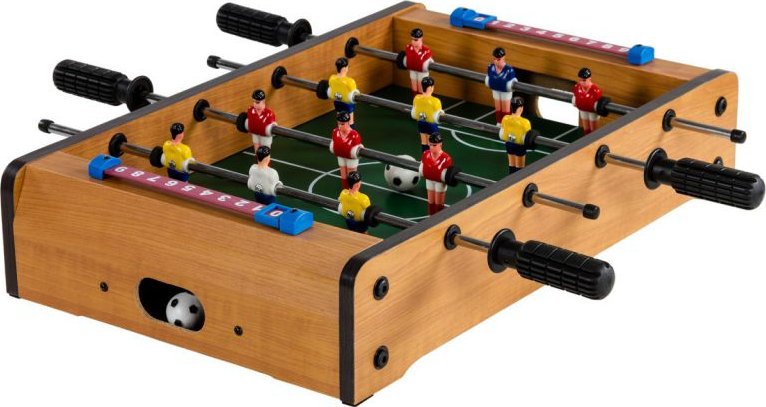GamesPlanet® Mini stolní fotbálek, 50,5 x 31,5 x 10, světlý