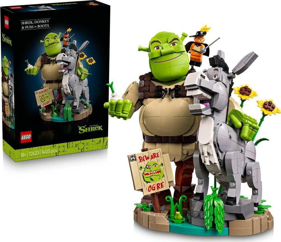 LEGO® Shrek 72423 Shrek, Oslík a Kocour v botách