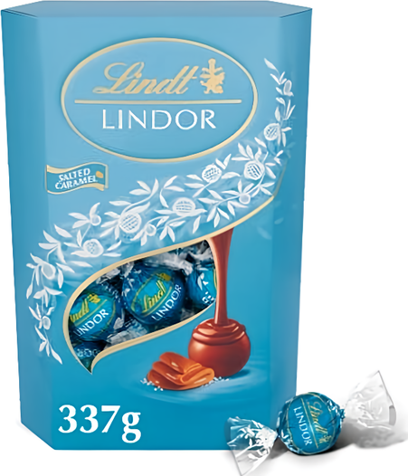 Lindt Lindor pralinky slaný karamel 337g