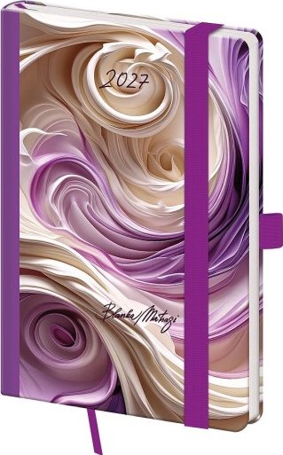 Kapesní diář A6 Vario - Matragi Violet s gumičkou - DVR436-29-27