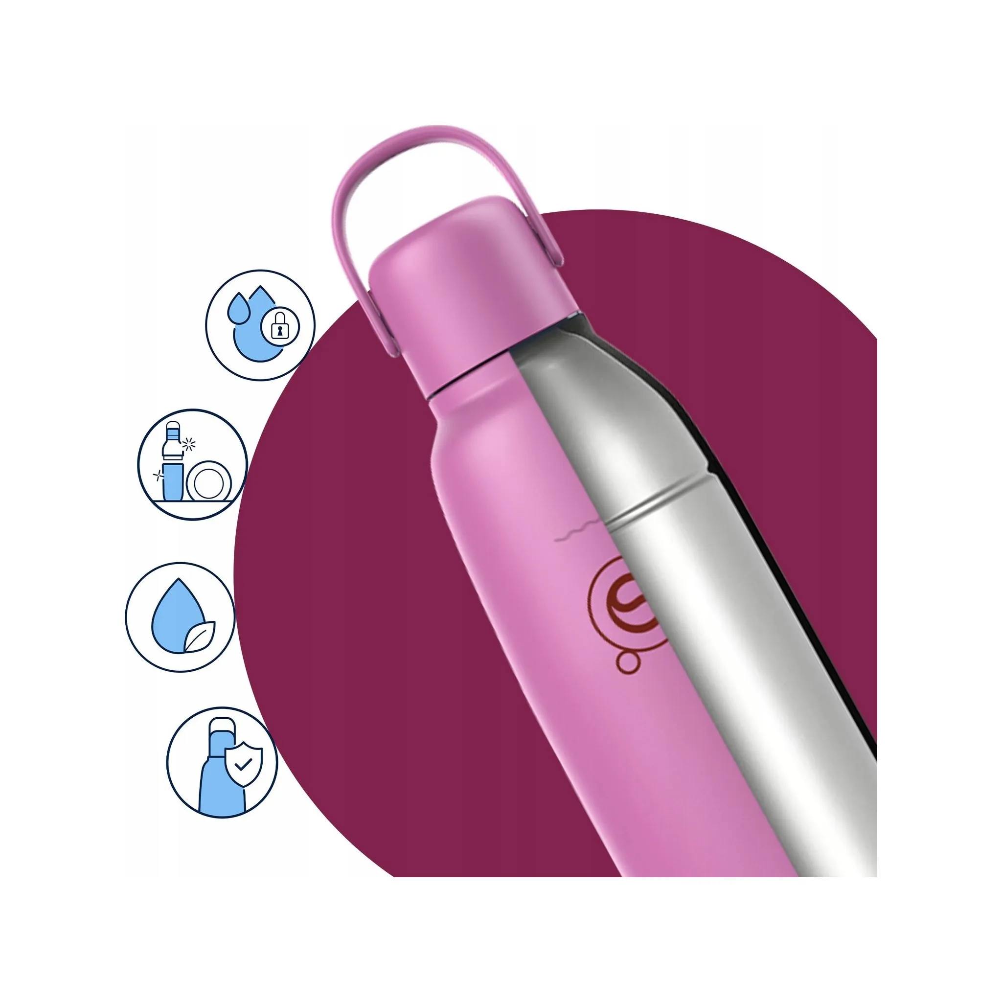 Fotografie 3 - Příslušenství pro výrobník sody SodaStream Fizz & Go Cool termo lahev 900 ml Guava
