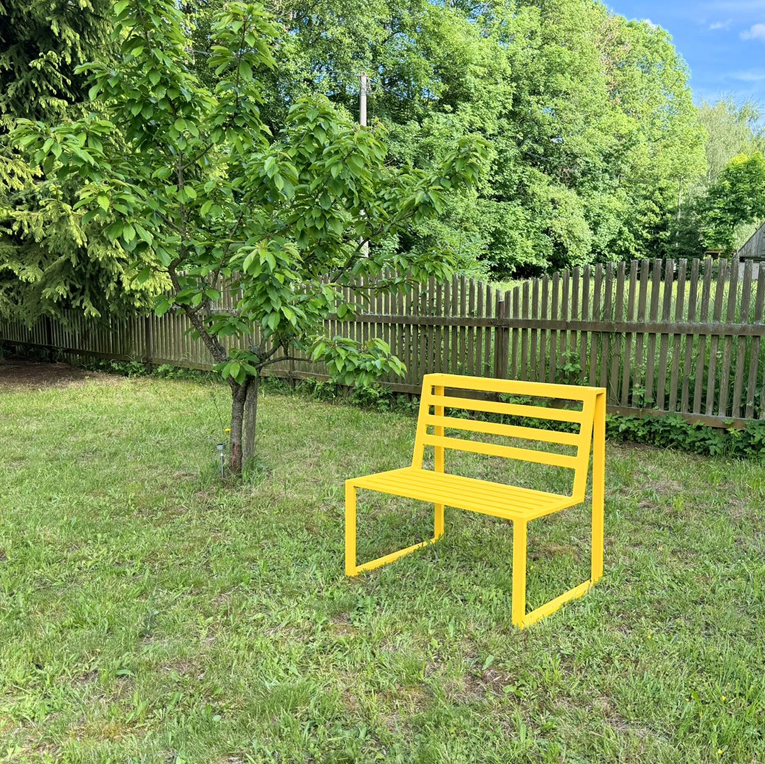 Zahradní lavice Urbano 2.0 Barva konstrukce: MODRÁ (RAL 5002), Délka konstrukce: 1800 mm