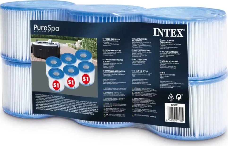 INTEX Filtrační kartuše S1 pro vířivky PureSpa 6 ks 29011 free_store_pickup