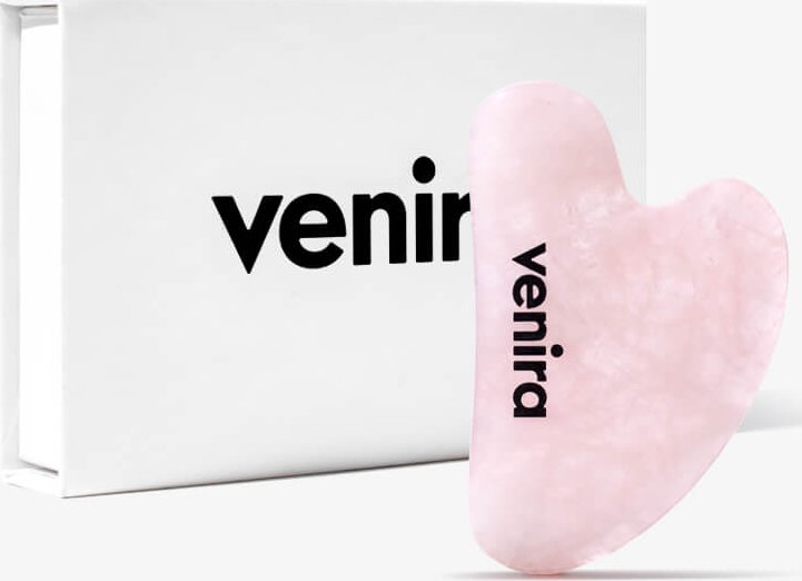 VENIRA gua sha masážní kámen - růženín