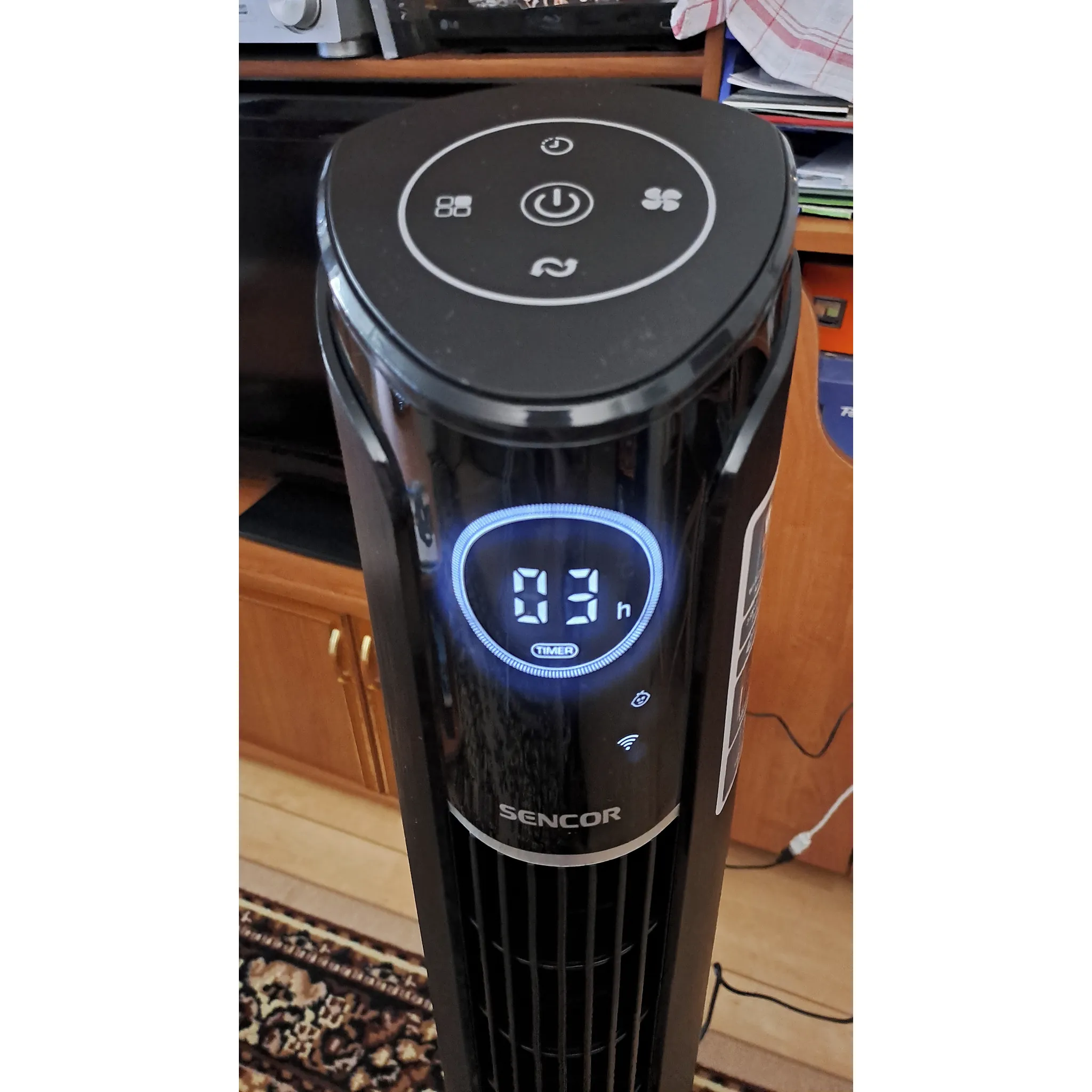 Fotografie 8 - Domácí ventilátor Sencor SFT 4207BK