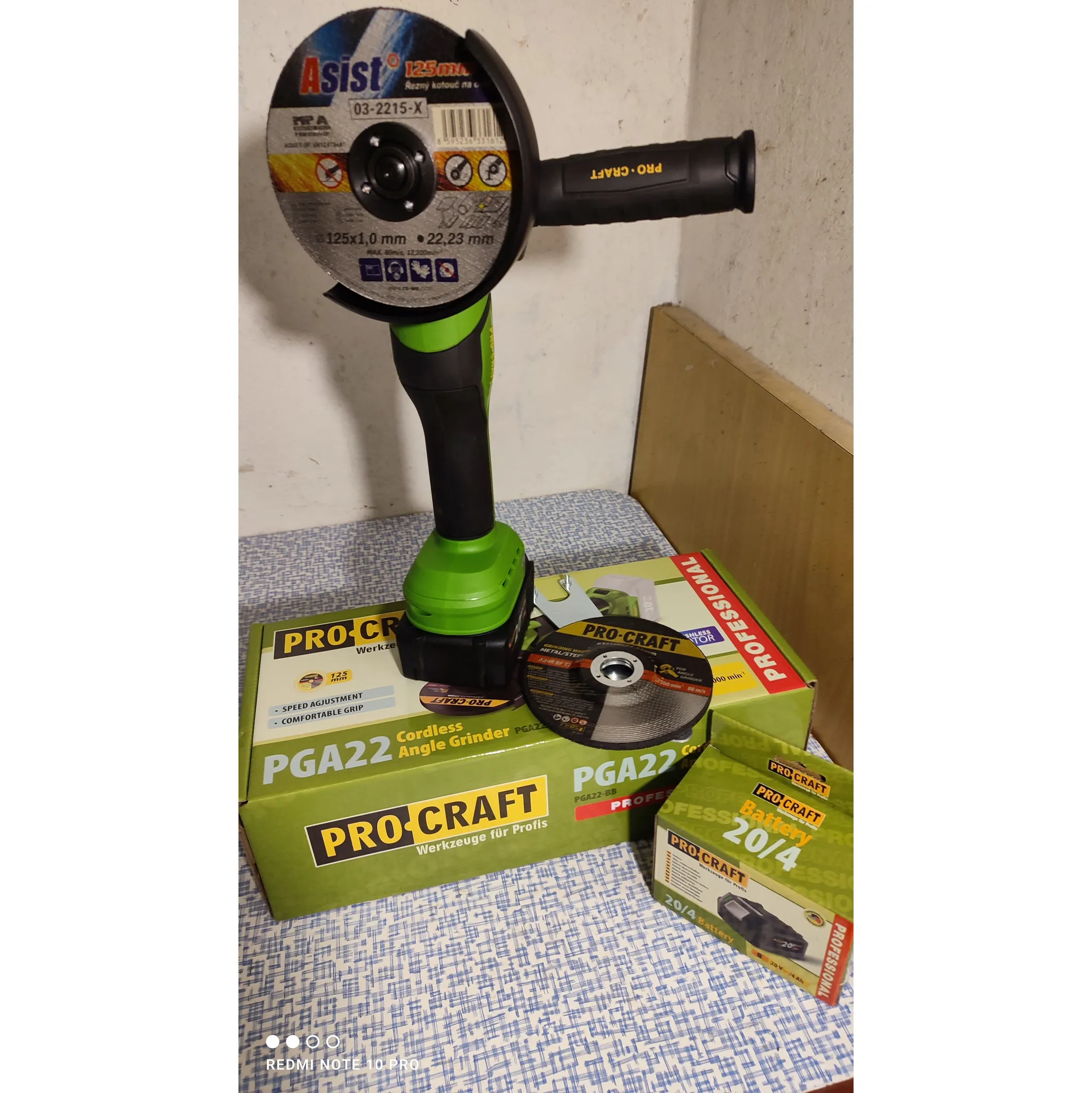 Fotografie 13 - Úhlová bruska Procraft PGA22 bez aku