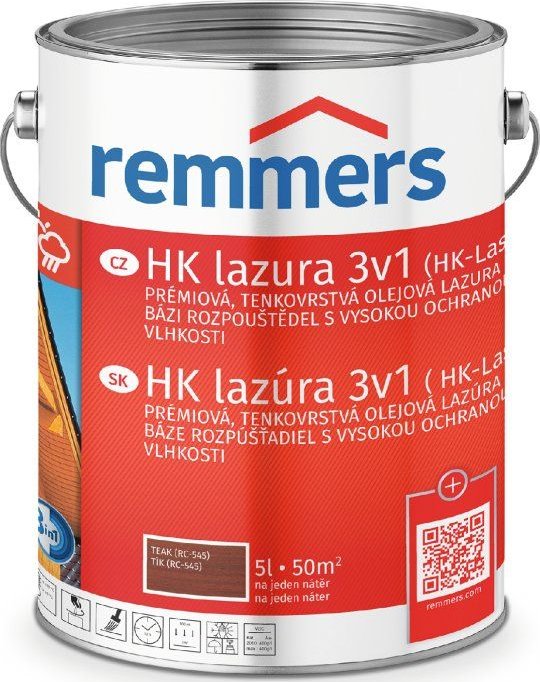 Remmers HK Lasur 3v1 5 l teak