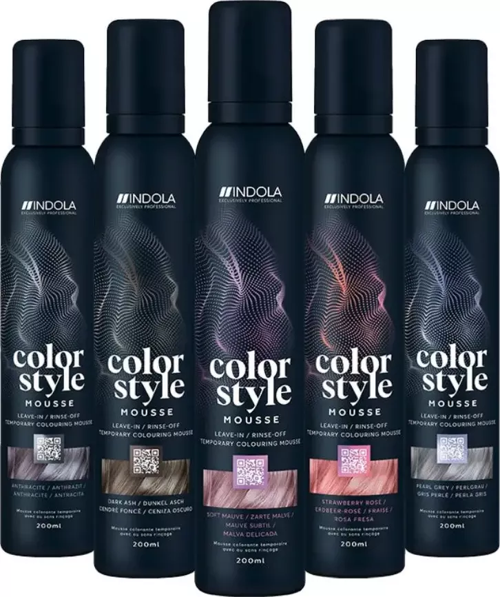 Indola Professional Color Style Mousse barevné tužidlo 200 ml Odstín barvy: Dark Ash