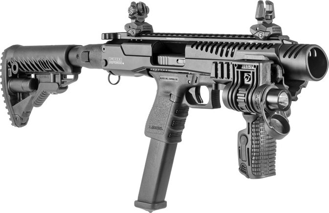 FAB Defense Karabinová konverze KPOS G2 pro Glock (20, 20SF, 21, 21SF, 29, 30) M4 pažba