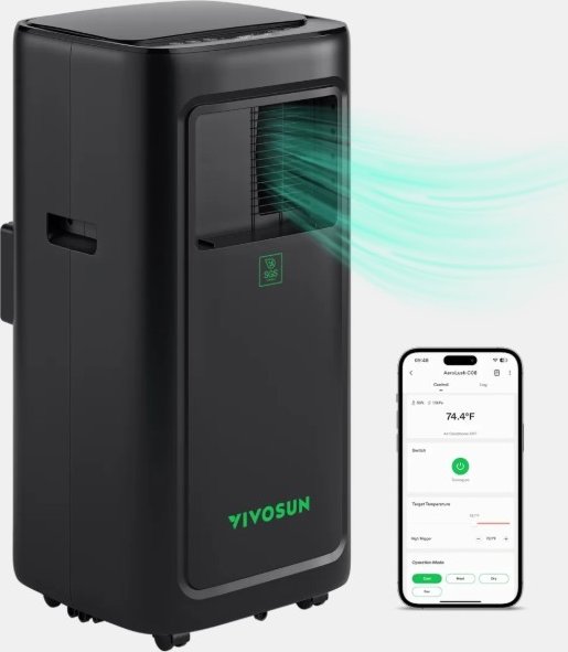 VIVOSUN AeroLush C08 Intelligent Air Conditioner - inteligentní wifi klimatizace 4v1