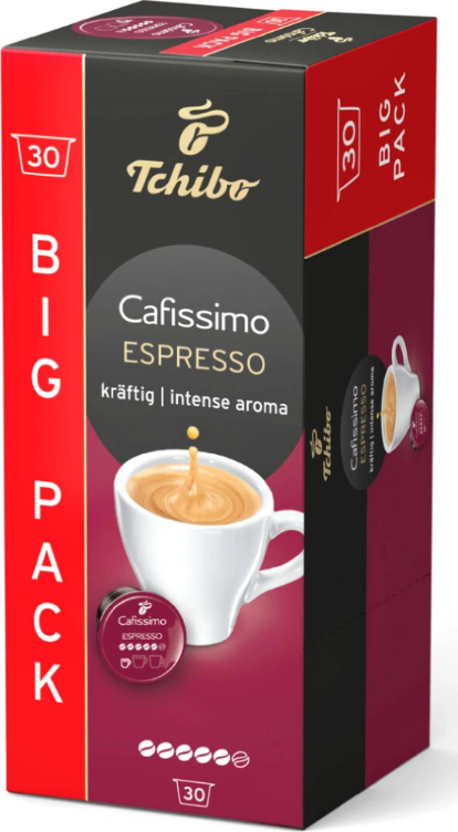 TCHIBO Cafissimo Espresso kräftig 30 ks - originál z Německa