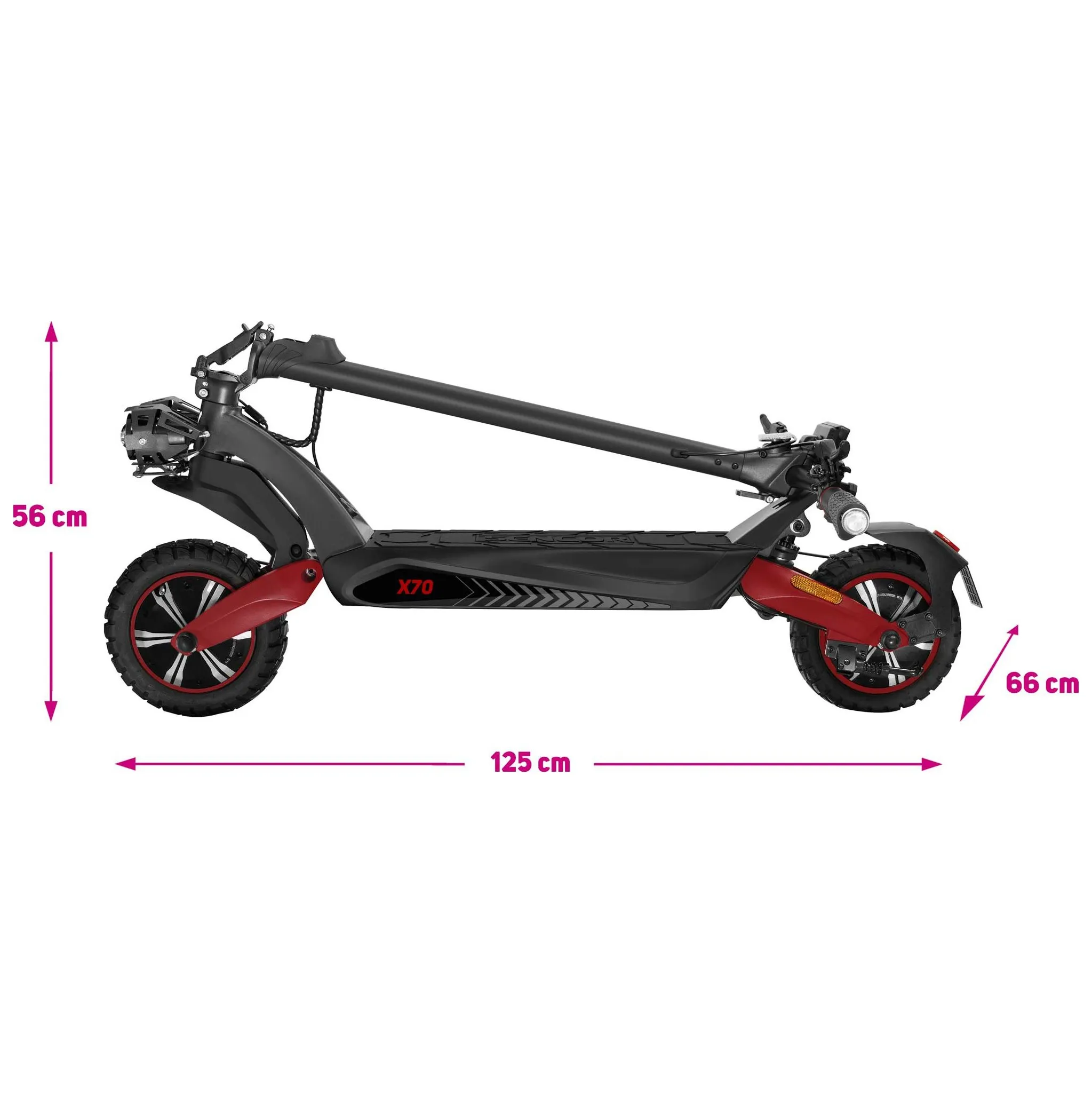 Fotografie 10 - Elektrokoloběžka Sencor Scooter X70 černá