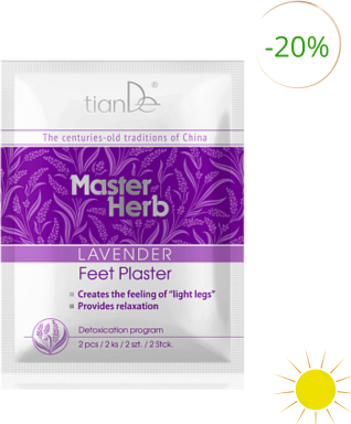 tianDe Levandulová náplast na nohy, 2 ks v balení