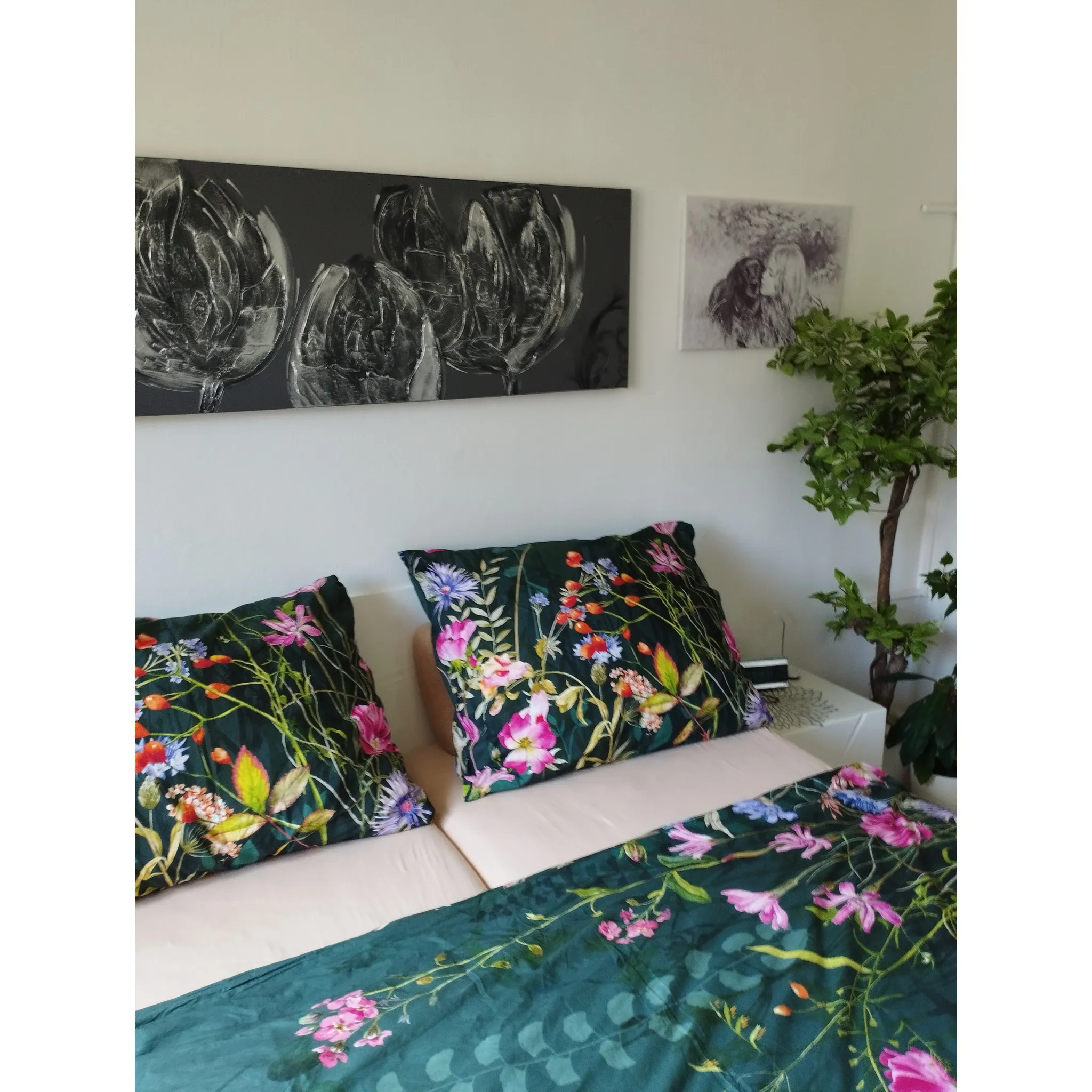 Fotografie 2 - Povlečení Matějovský Margot bavlna deluxe digitál 140 x 200, 70 x 90 cm zipový uzávěr