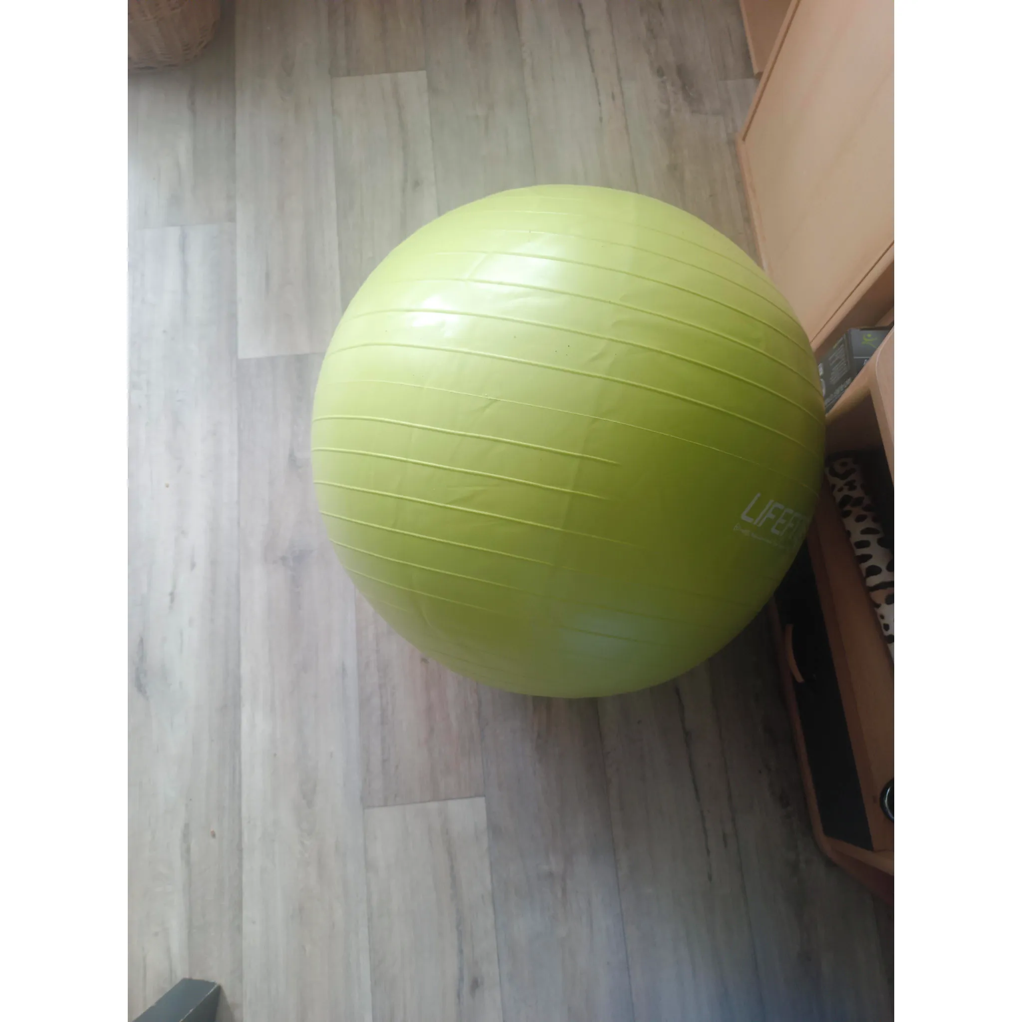 Fotografie 2 - Gymnastický míč Lifefit Anti-Burst 75 cm černý