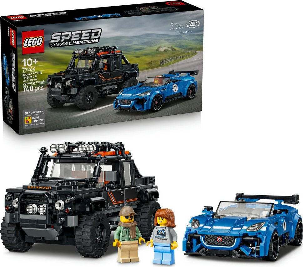 LEGO® Speed Champions 77264 Jaguar Project 7 a Land Rover Defender
