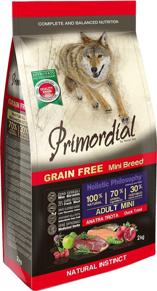 PRIMORDIAL Adult Mini Trout&Duck 2 kg