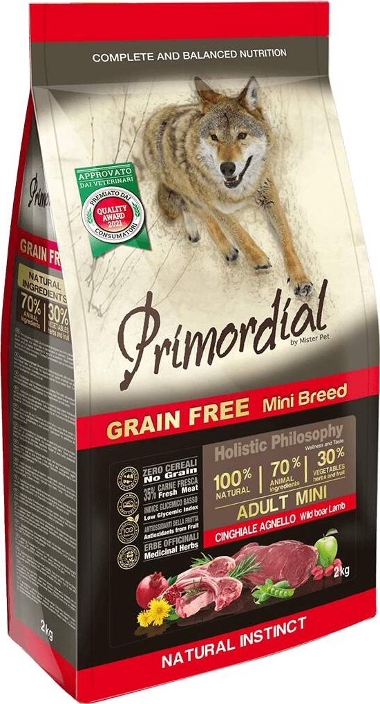 PRIMORDIAL Adult Mini Wild Boar&Lamb 2 kg