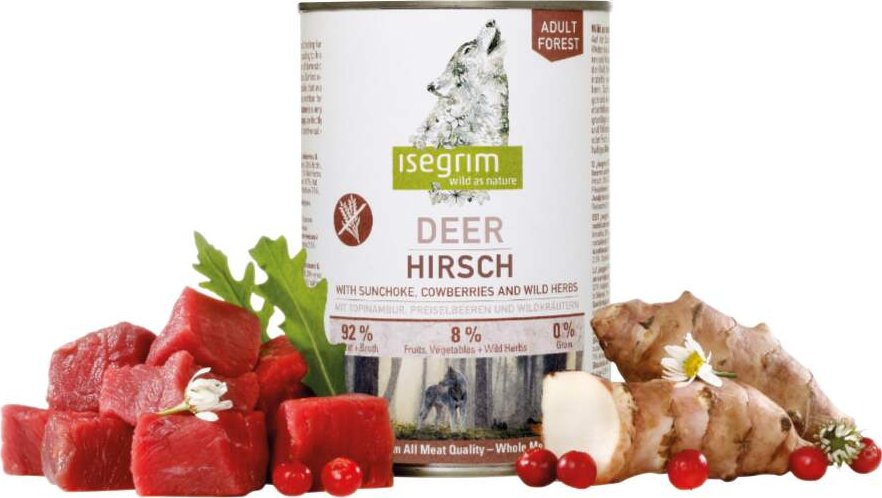 ISEGRIM Adult Forest: Jelení maso s topinambury, brusinkami a bylinkami 800 g