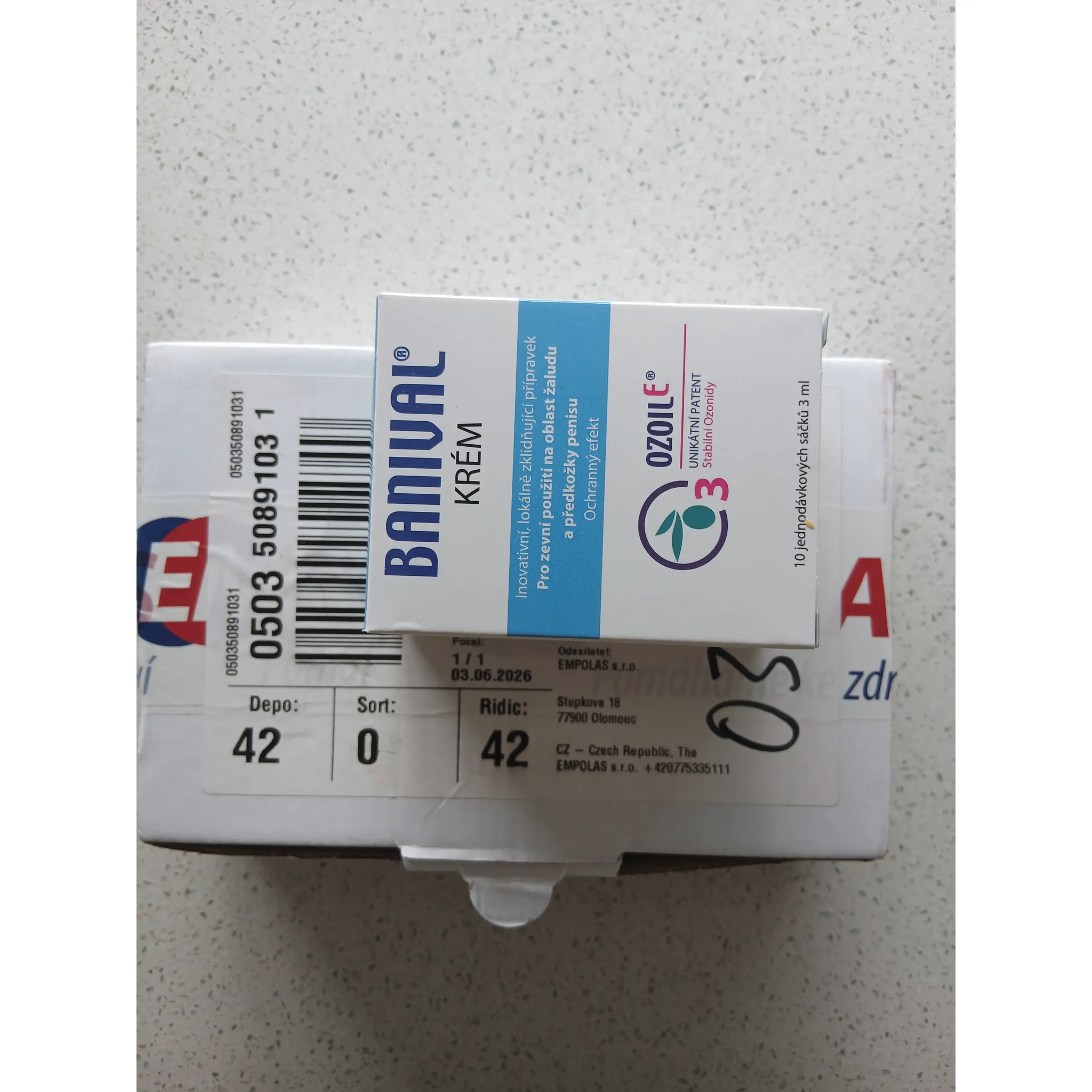Fotografie 3 - Bylinná léčivá mast Erbagil Banival krém na balanitidy a balaniopostitidy 20x 3 g