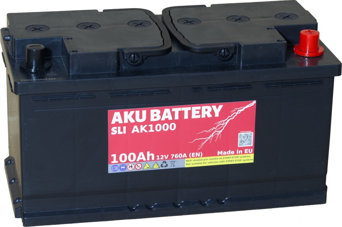 Autobaterie AKU SLI AK1000 12V 100Ah 760A