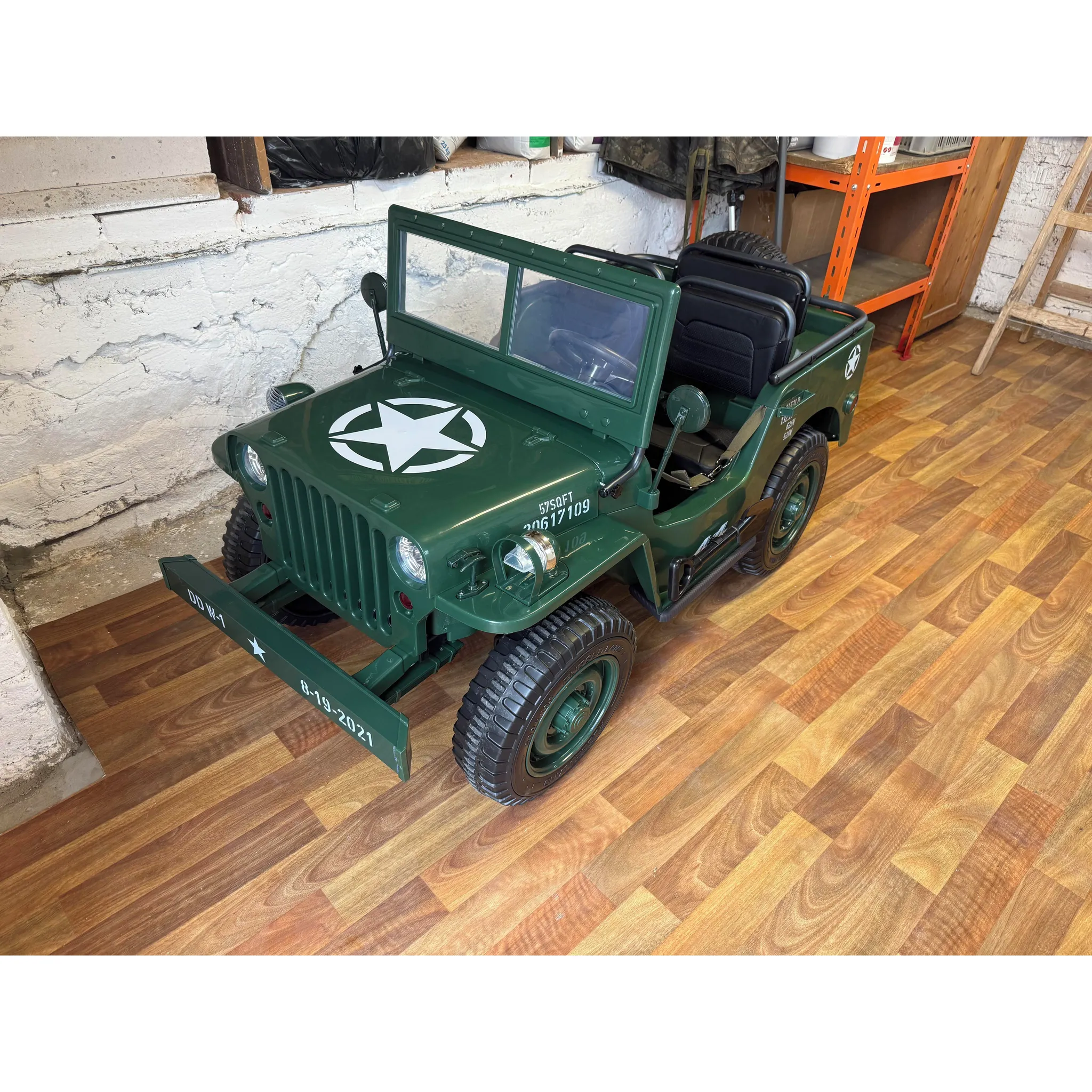 Fotografie 2 - Dětské elektrovozidlo Džíp Willys 4x4 zelený