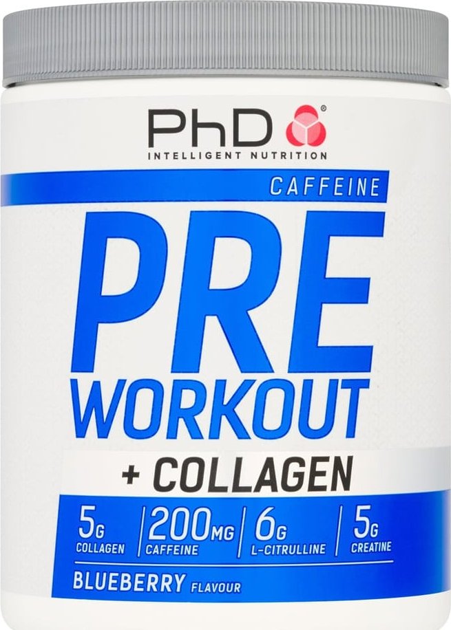 PhD Pre-Workout + Collagen 500 g - Blueberry