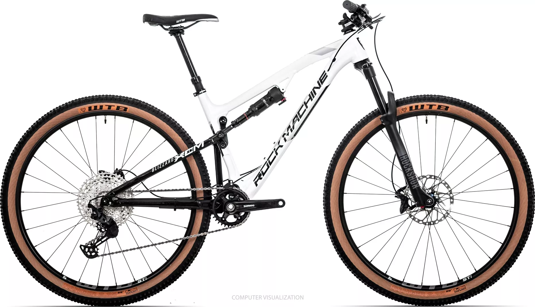 Rock Machine Blizzard XCM 70-29/Gloss White/Black/Silver/29x19.0" (L)