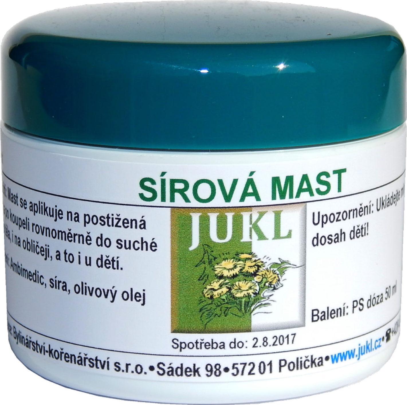 JUKL Sírová mast 50 ml Na ekzémy, lupénku a svrab