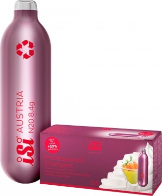 Bombičky iSi na přípravu šlehačky PROFI 8,4g, balení 24 ks Sleva 75Kč