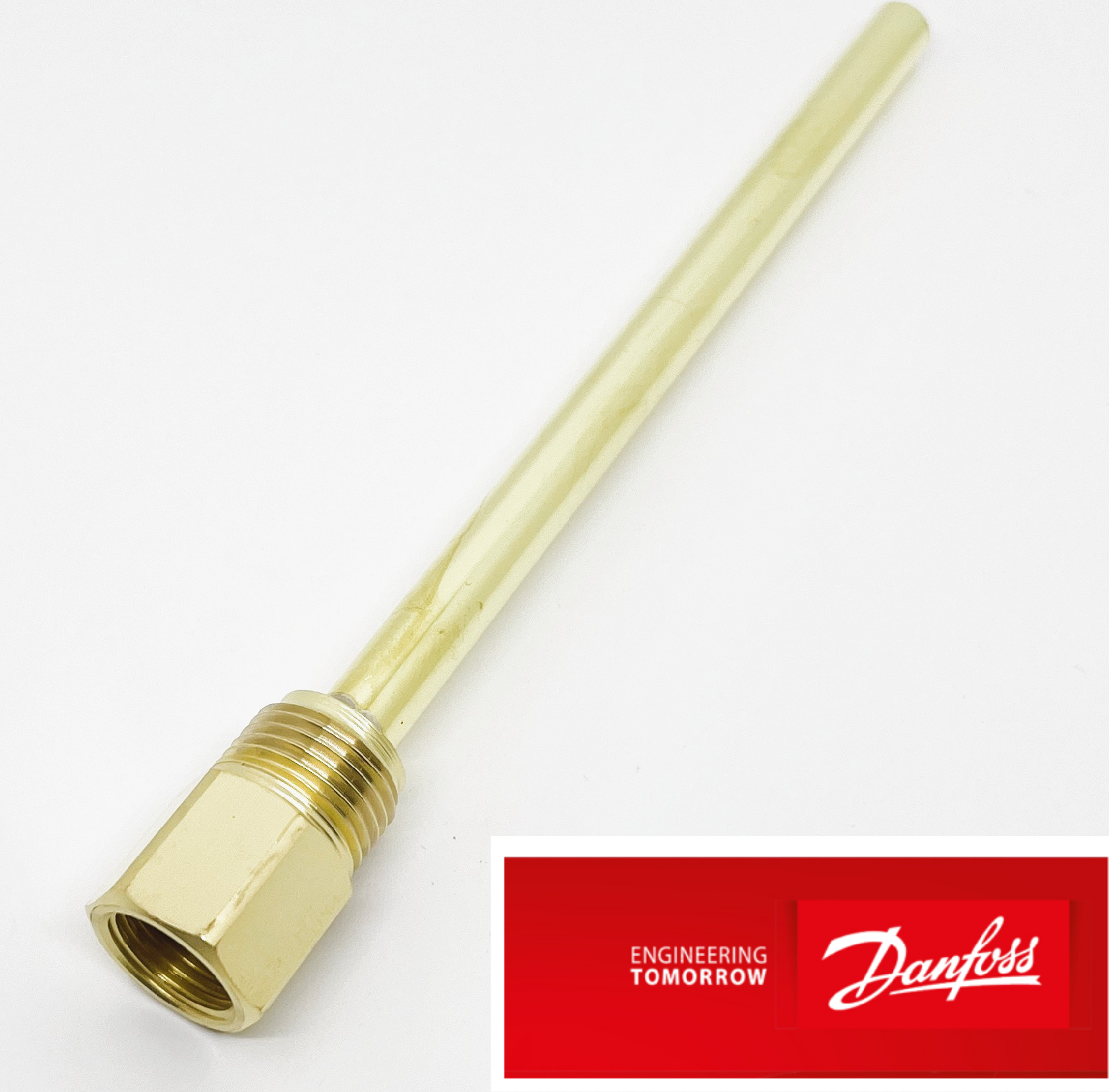 Danfoss 003N2106 – jímka / pouzdro čidla AVTA, G 1/2 A, délka 182 mm
