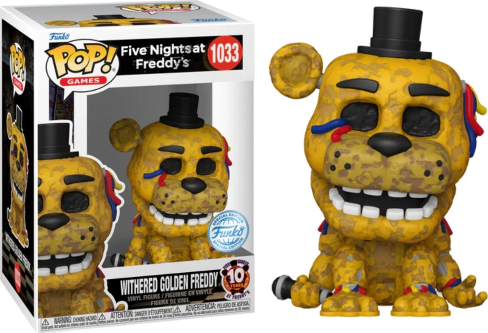 Funko Pop! Five Nights at Freddys Withered Golden Freddy 1033