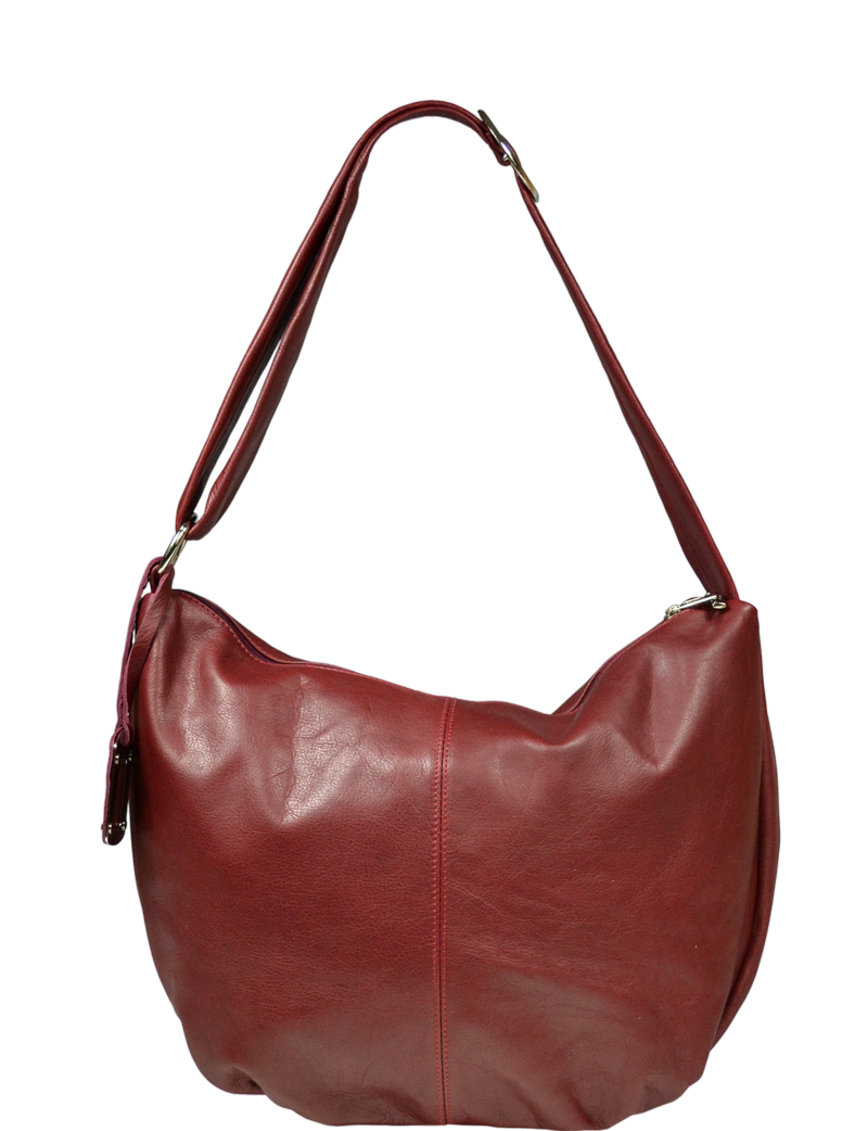 NovaKabelka.cz Kožená italská crossbody kabelka Gondola Bordo
