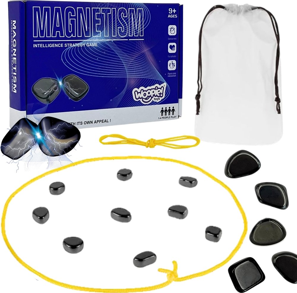 WOOPIE Hra Magnetické Kamínky na Provázku 20 ks.